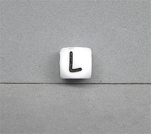 Buchstabenwürfel Silikon 10mm L